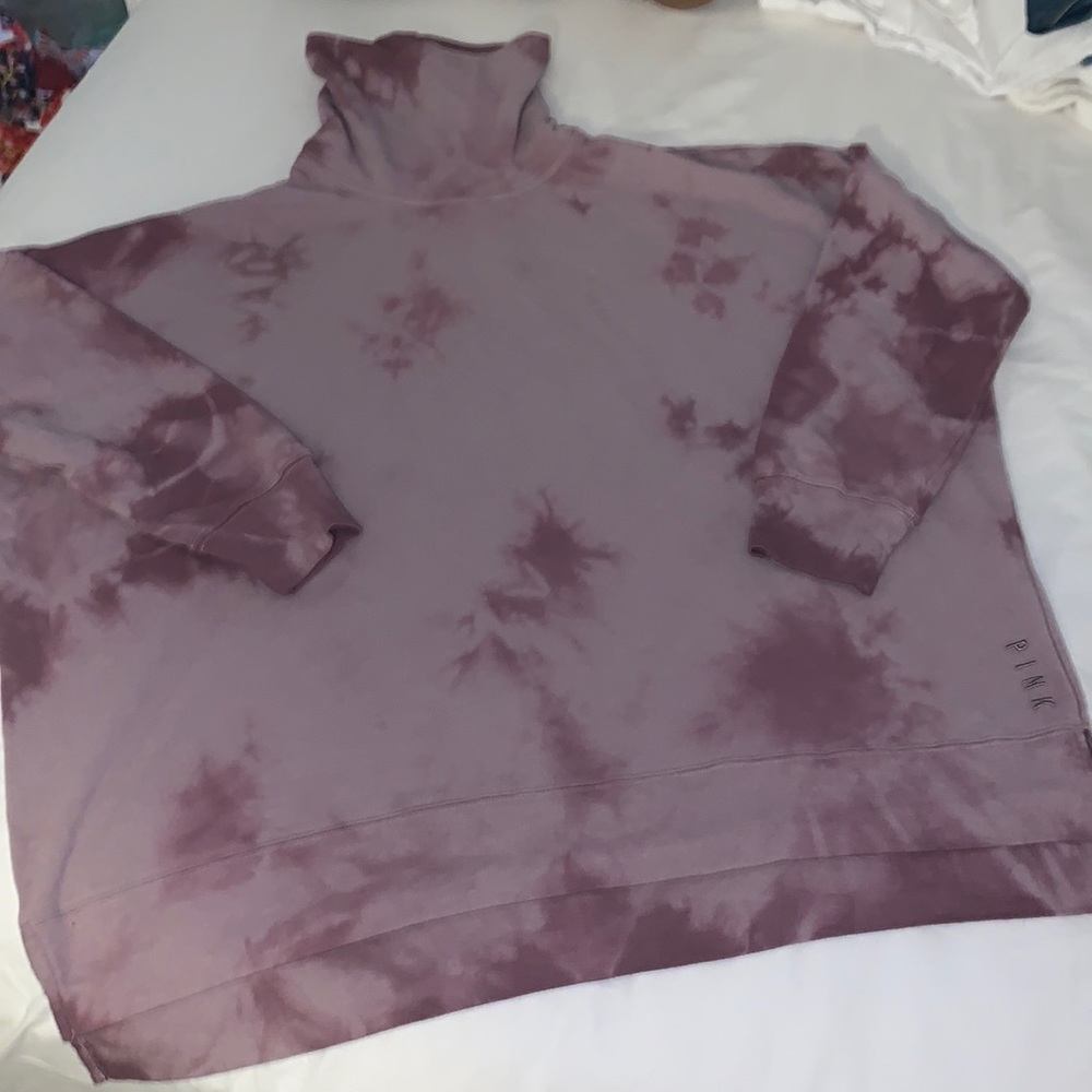 Pink Victoria’s Secret tie dye sweater